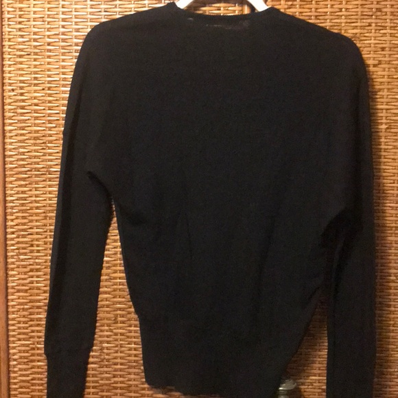 Stunning Balenciaga black wool V-neck sweater sz S - Picture 3 of 4